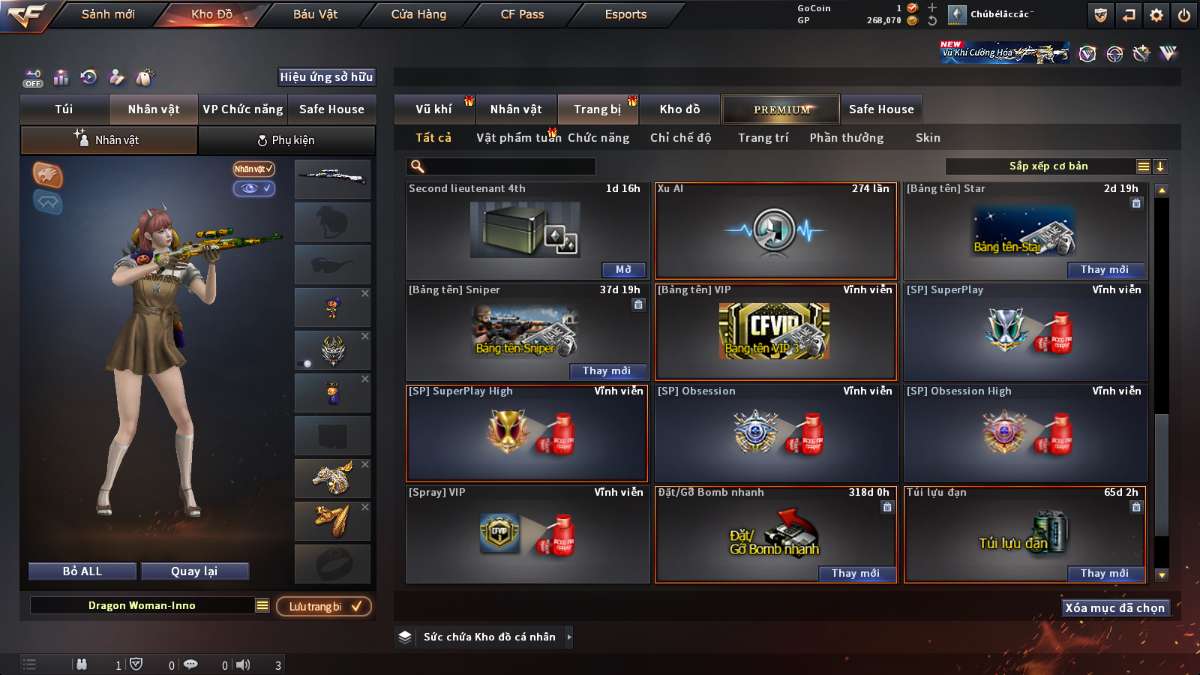 shop acc cf uy tin gia re